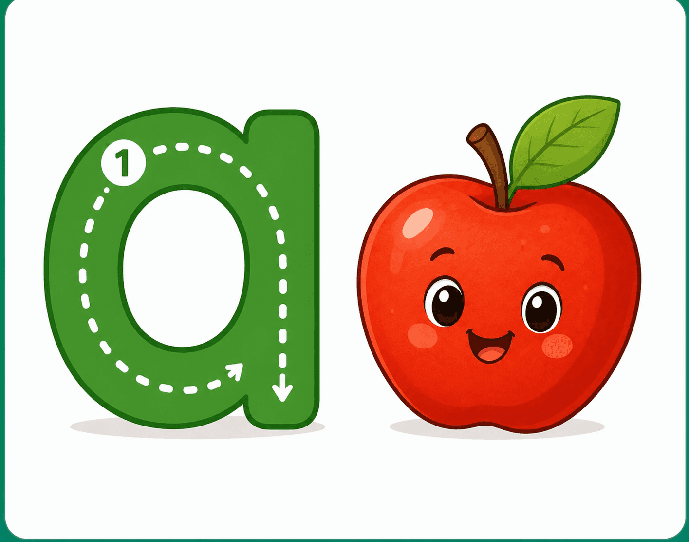 Lowercase tracing on a tablet: guided letter b with friendly illustration