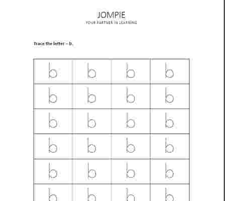 Preview of Tracing small alphabet-b