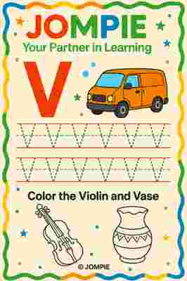 Tracing Letter - V