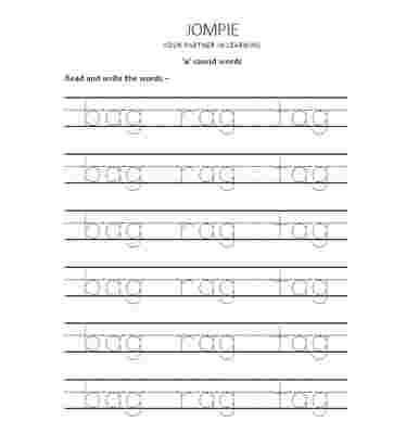 Preview of 'a' sound words - 6